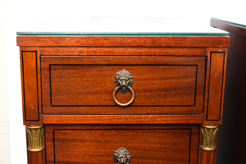 Vintage Bird's Eye Maple Nightstands by RWAY