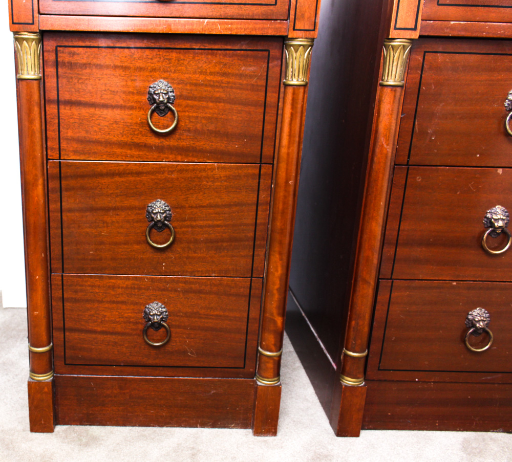 Vintage Bird's Eye Maple Nightstands by RWAY