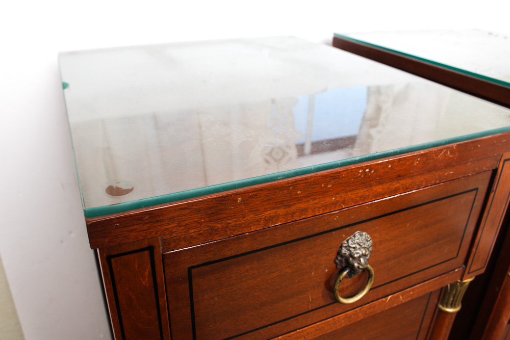 Vintage Bird's Eye Maple Nightstands by RWAY