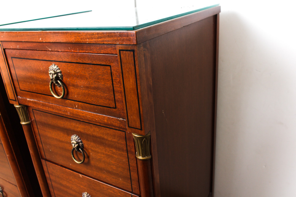 Vintage Bird's Eye Maple Nightstands by RWAY