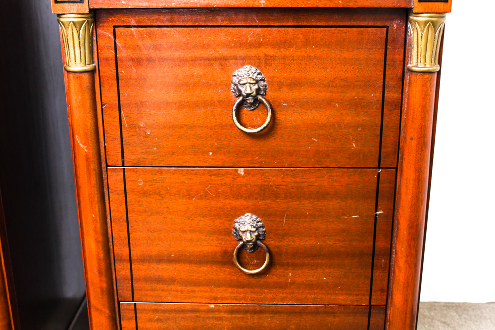 Vintage Bird's Eye Maple Nightstands by RWAY
