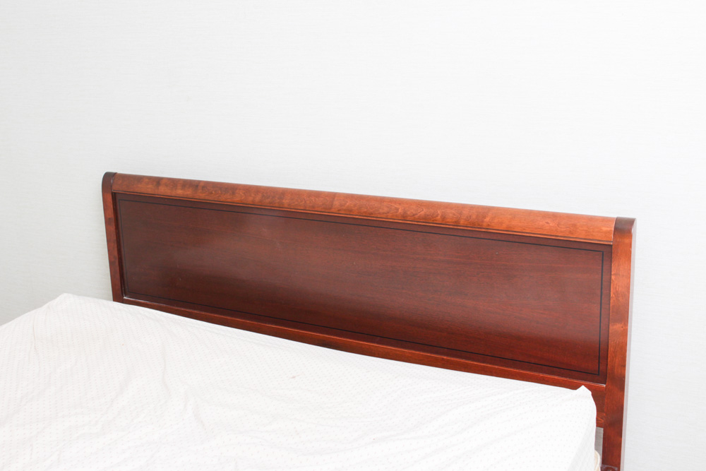 Bird's Eye Maple Wood Headboard By RWAY Furniture