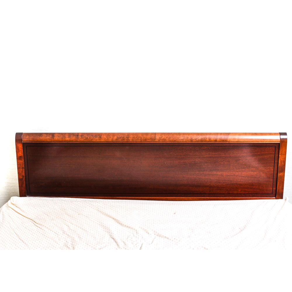 Bird's Eye Maple Wood Headboard By RWAY Furniture