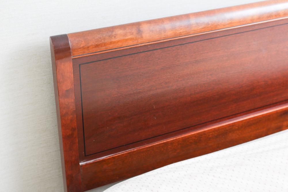 Bird's Eye Maple Wood Headboard By RWAY Furniture