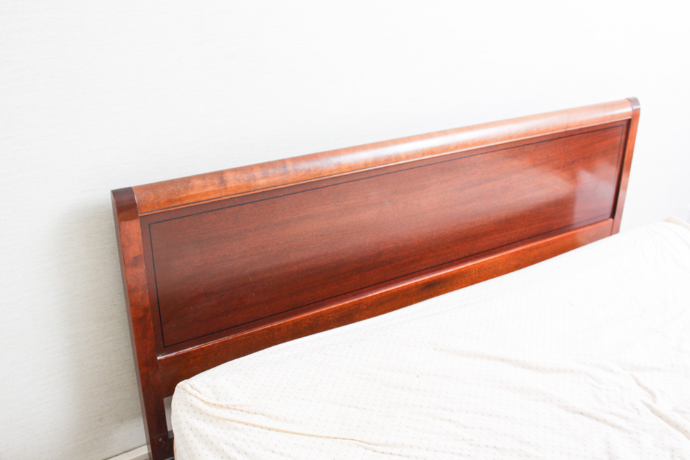 Bird's Eye Maple Wood Headboard By RWAY Furniture