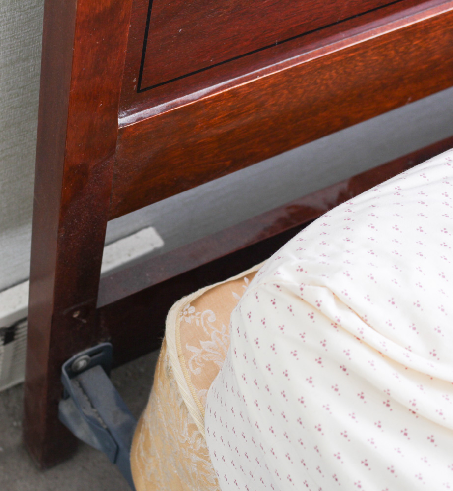 Bird's Eye Maple Wood Headboard By RWAY Furniture