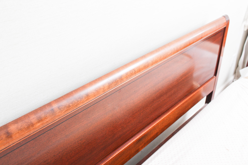 Bird's Eye Maple Wood Headboard By RWAY Furniture