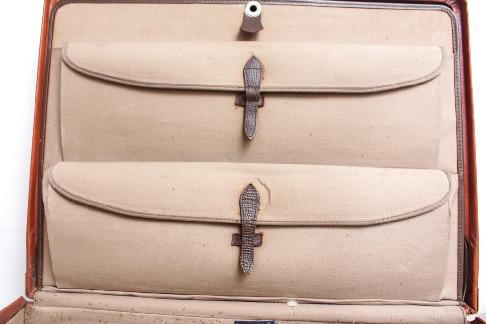 Brown Leather Suitcase