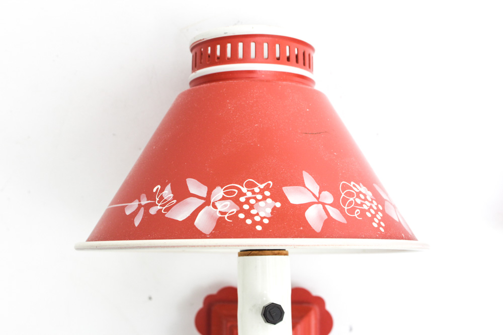 Pair of Vintage Metal Wall Sconces