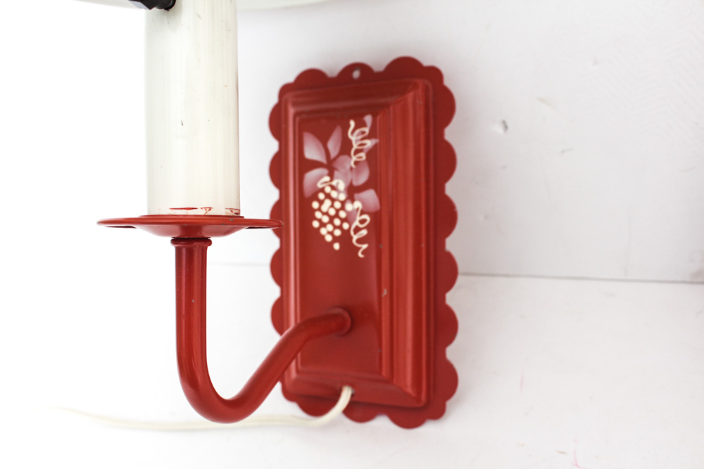 Pair of Vintage Metal Wall Sconces