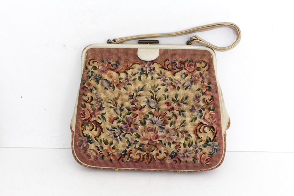 Needle Point Handbag and Purse