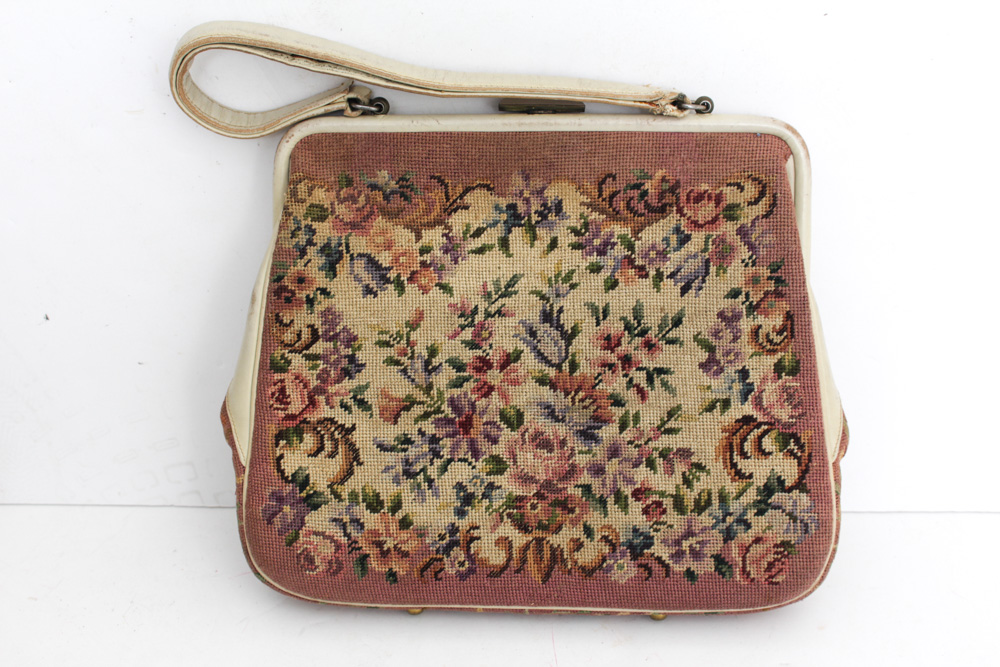Needle Point Handbag and Purse