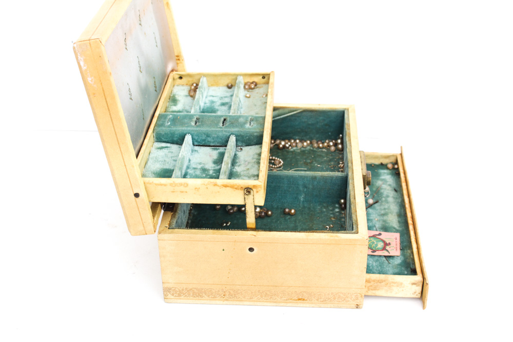 Vintage Jewelry Boxes And Vanity Cases