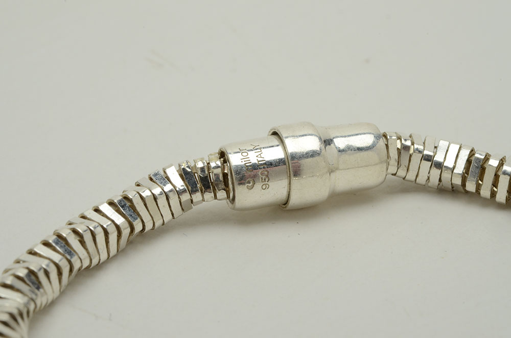 Sterling Silver Diamond-Cut Twisted Bracelet