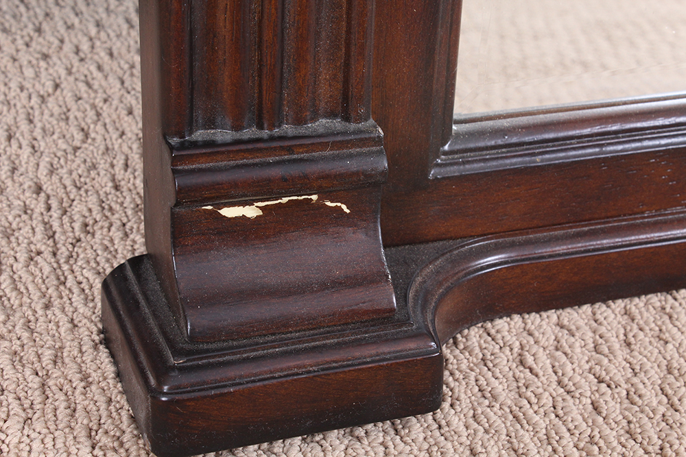 American Empire Style Mahogany Veneered Chest of Drawers with Mirror by Fairmont Designs