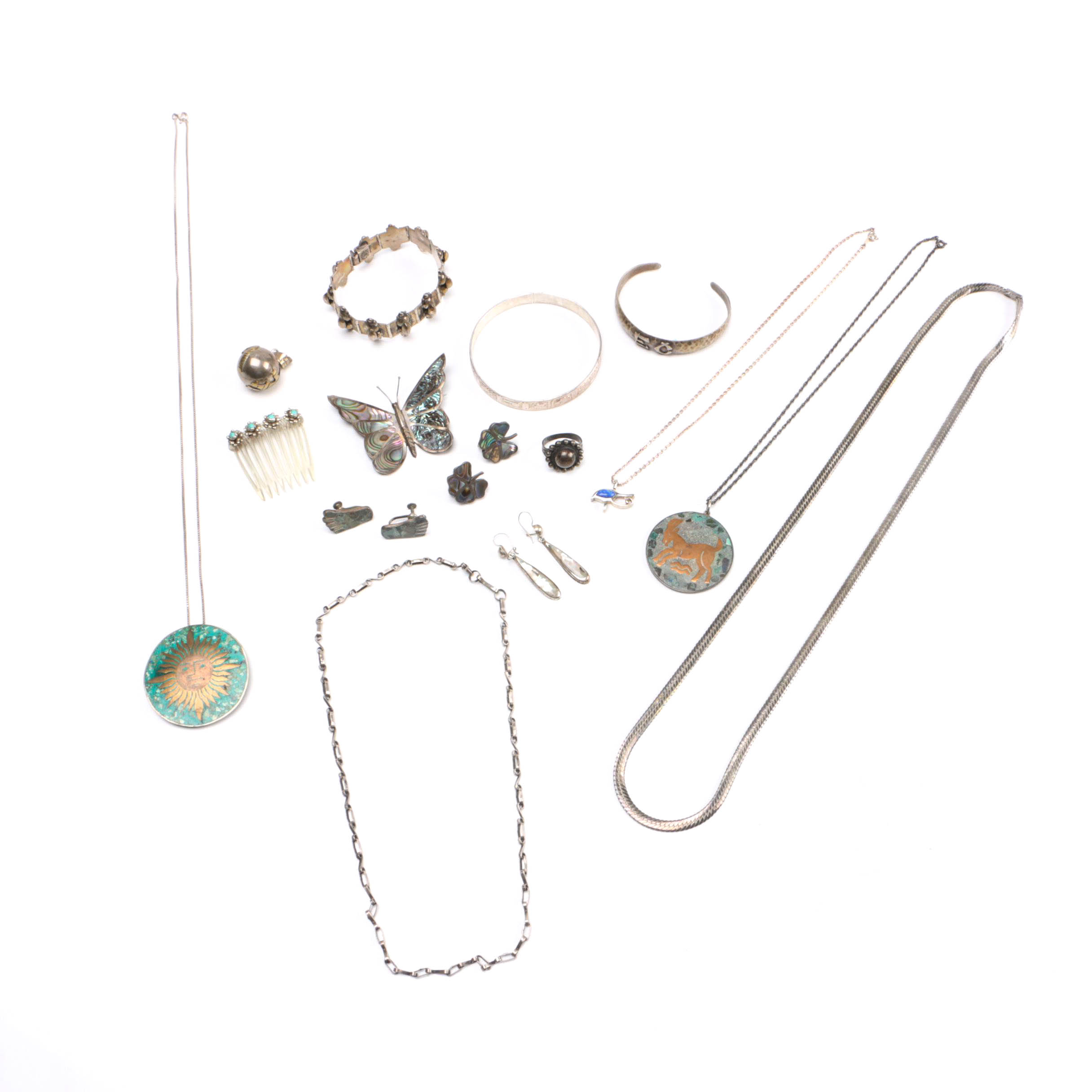 Sterling Silver Assortment Featuring Taxco
