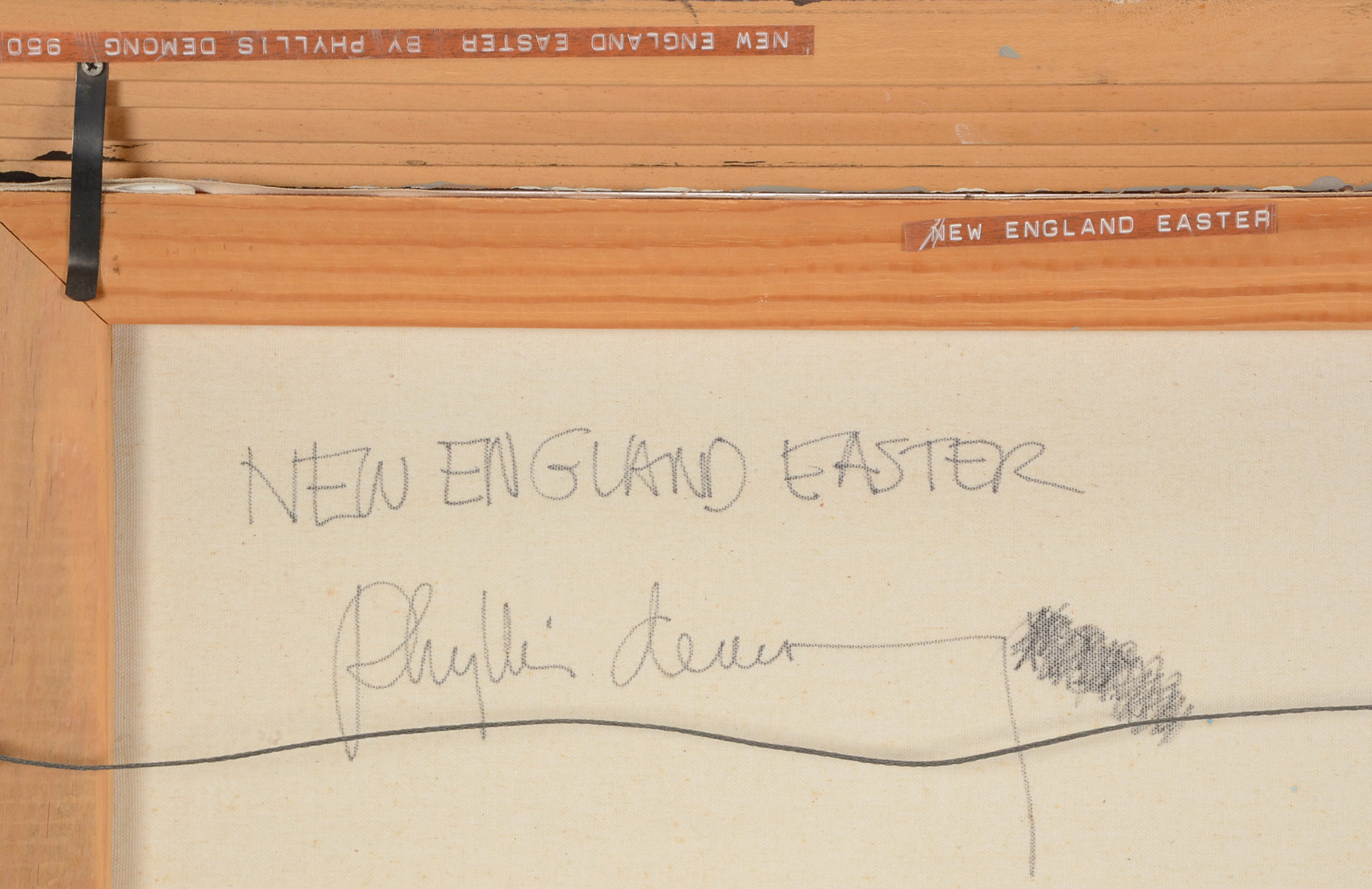 Phyllis Demong Original Acrylic on Canvas "New England Easter"