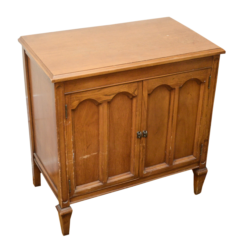 Vintage Butternut Record Cabinet