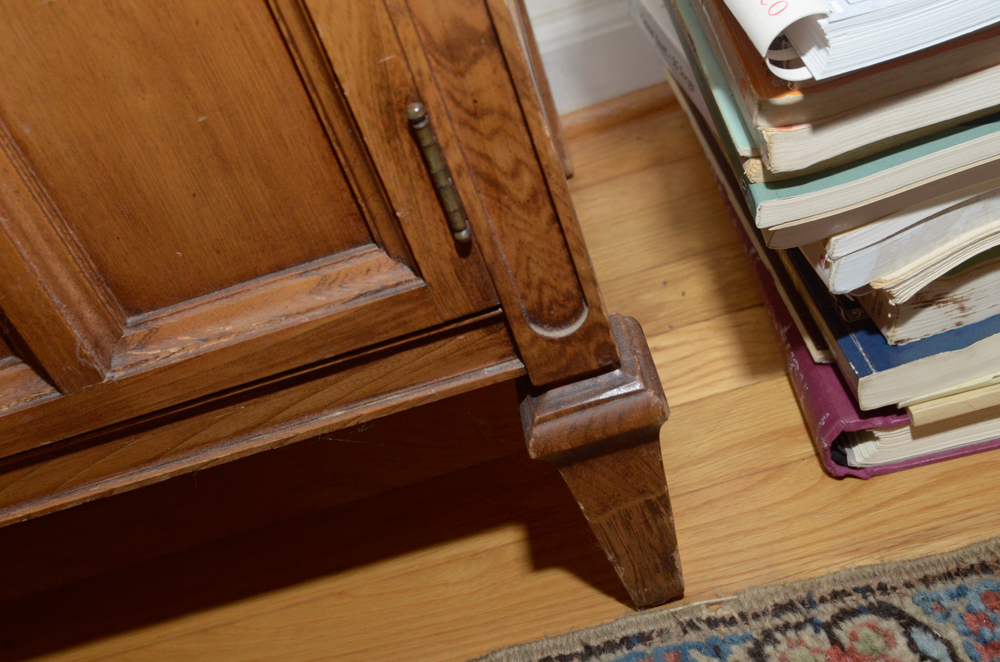 Vintage Butternut Record Cabinet