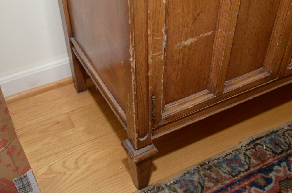 Vintage Butternut Record Cabinet