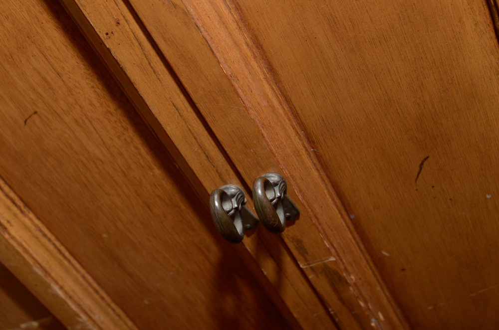 Vintage Butternut Record Cabinet