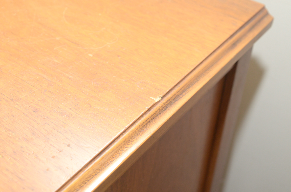 Vintage Butternut Record Cabinet