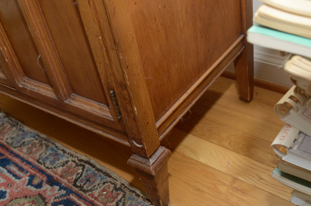 Vintage Butternut Record Cabinet