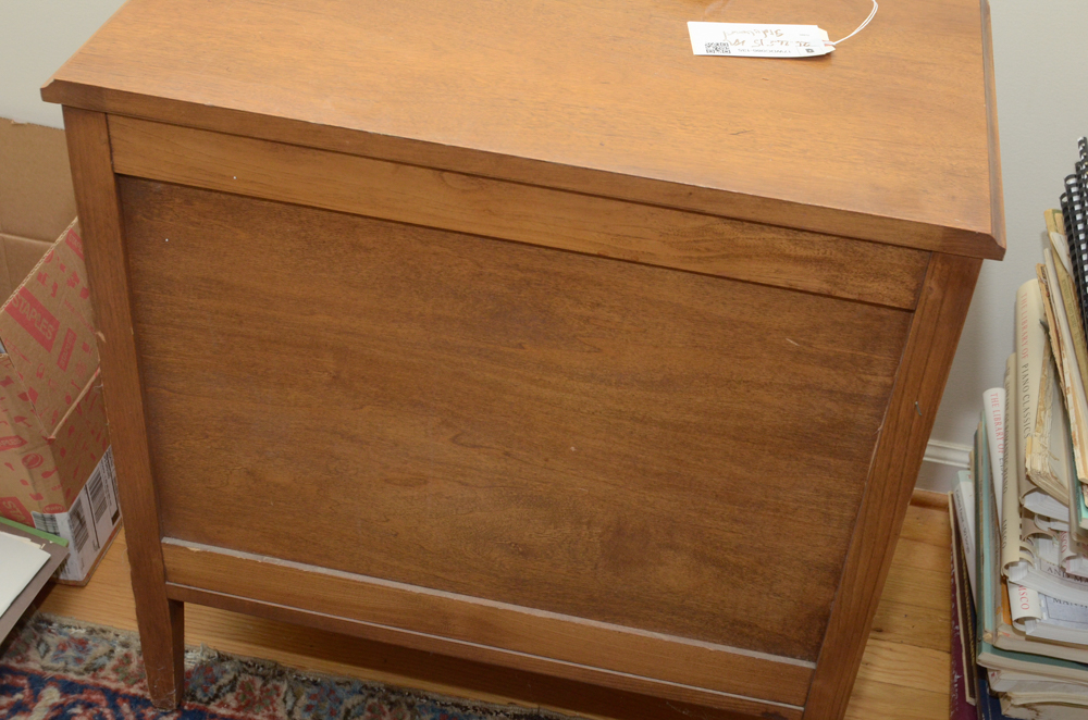Vintage Butternut Record Cabinet