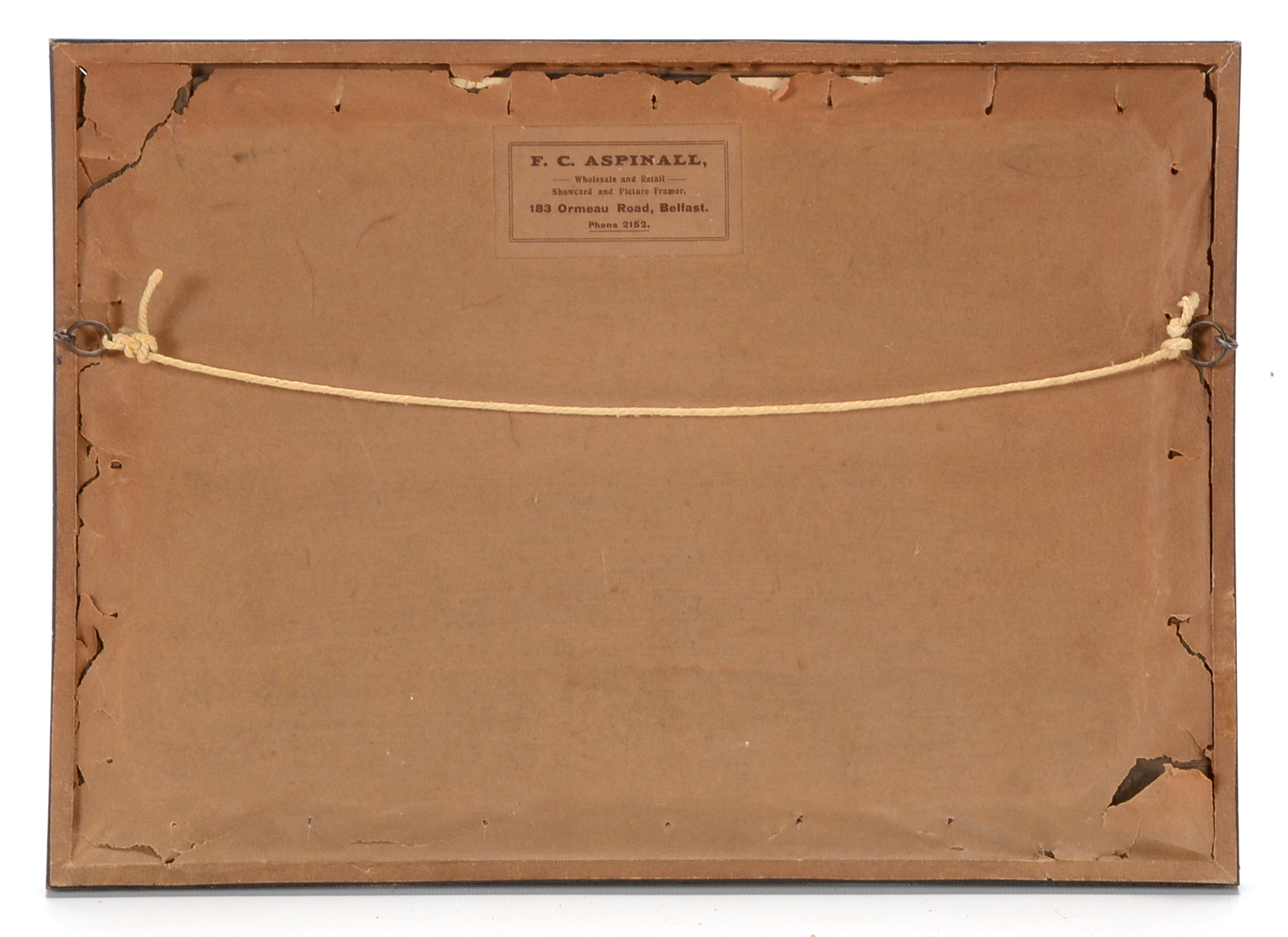 Antique Chromolithograph after Hamilton Glass Watercolor