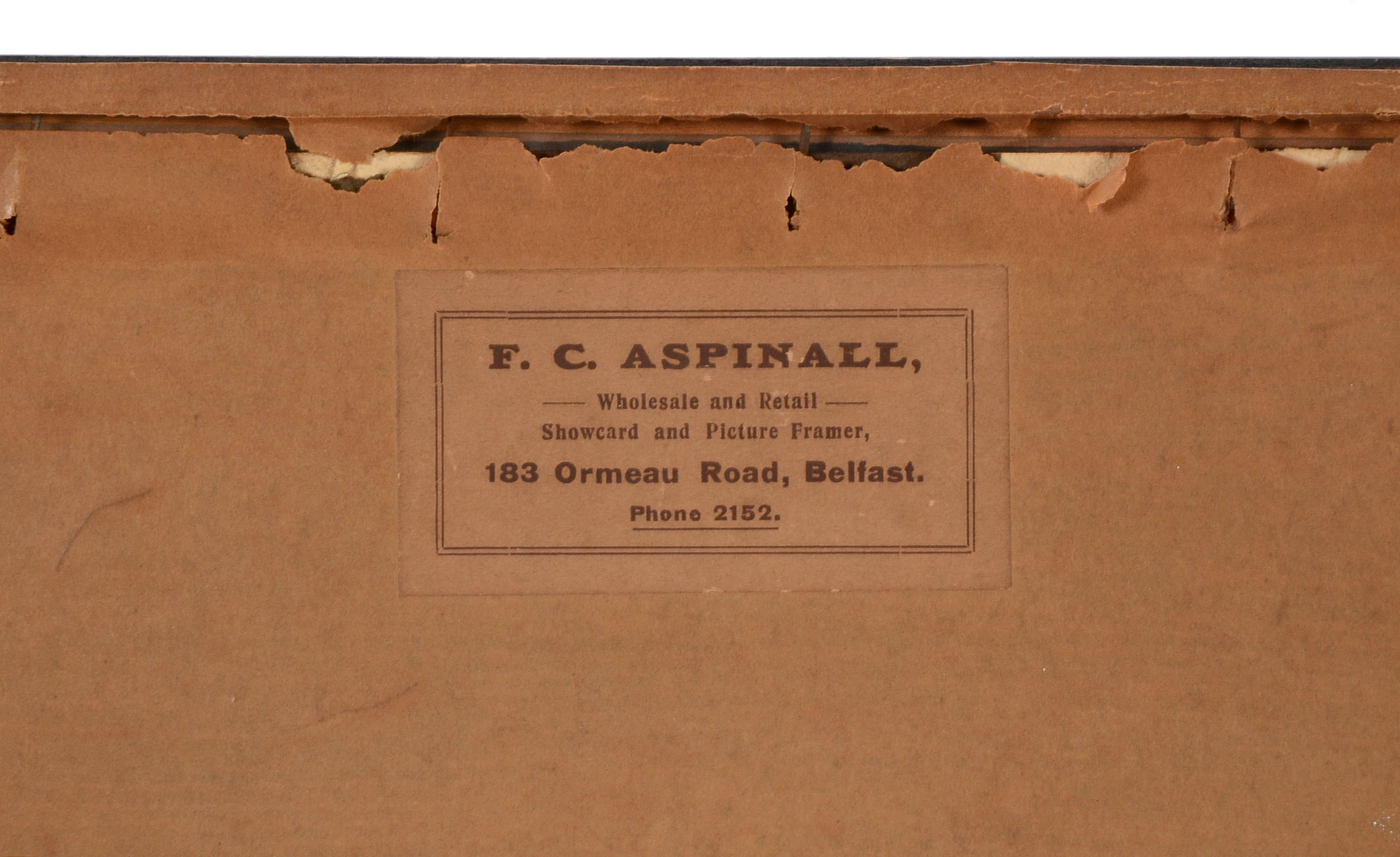 Antique Chromolithograph after Hamilton Glass Watercolor