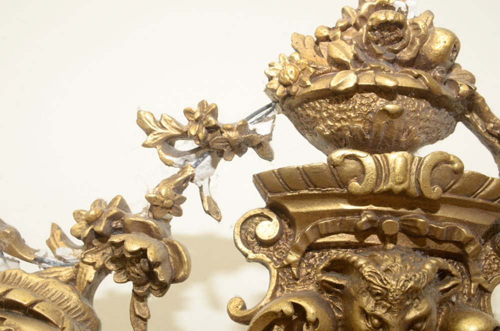 Antique Victorian Gilt and Gesso Mirror