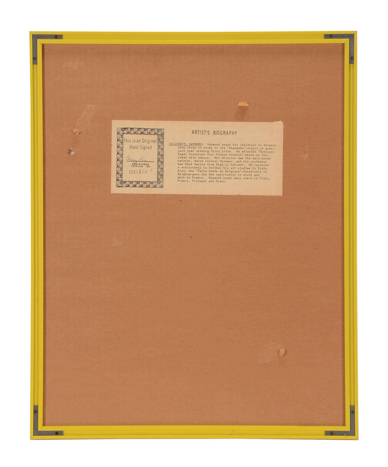 Raymond Callebaut Original Acrylic Painting