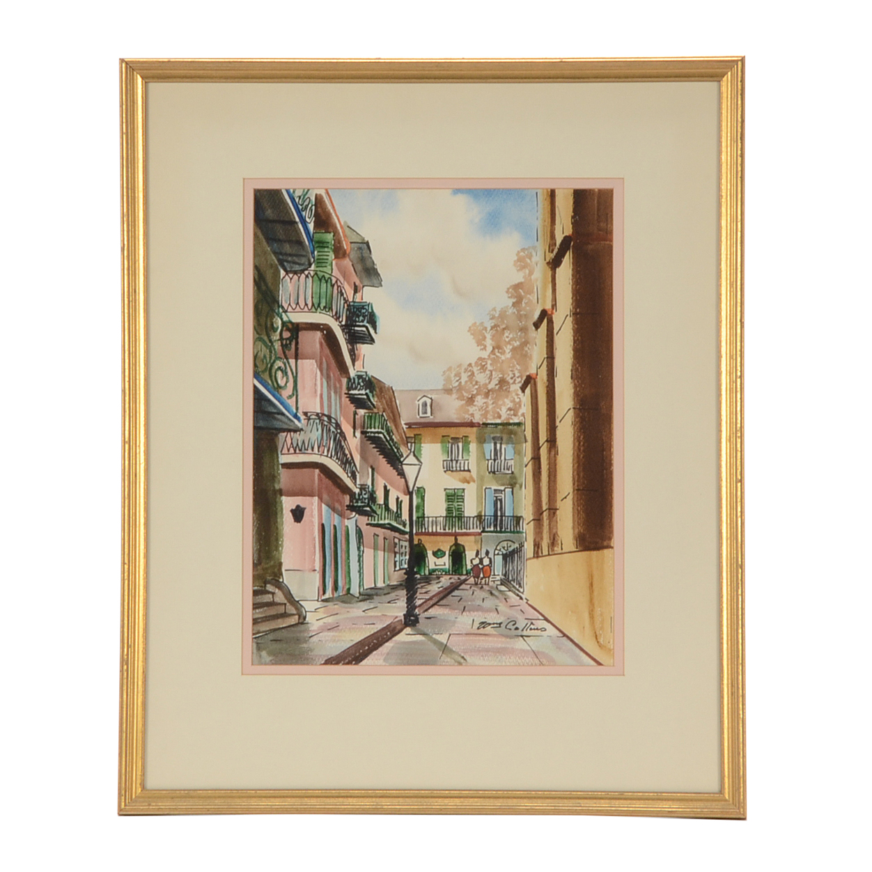 William Collins Original Watercolor Painting of New Orleans