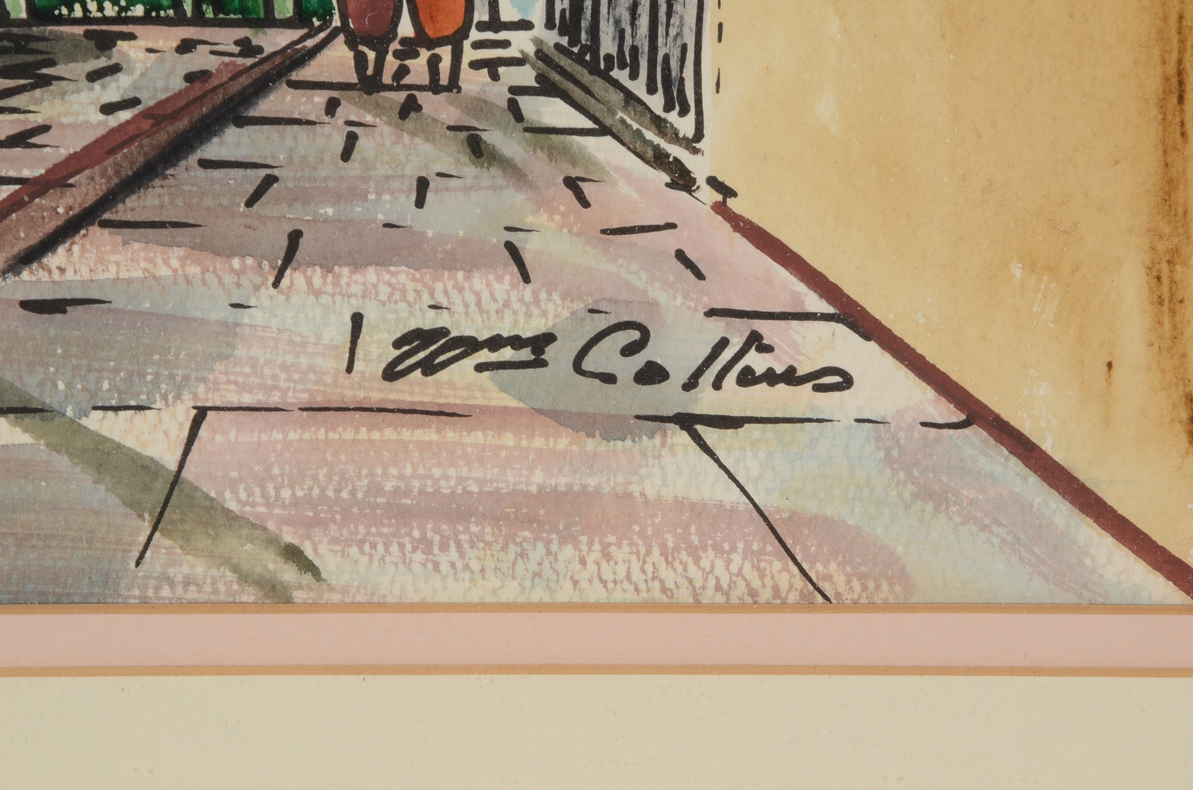 William Collins Original Watercolor Painting of New Orleans