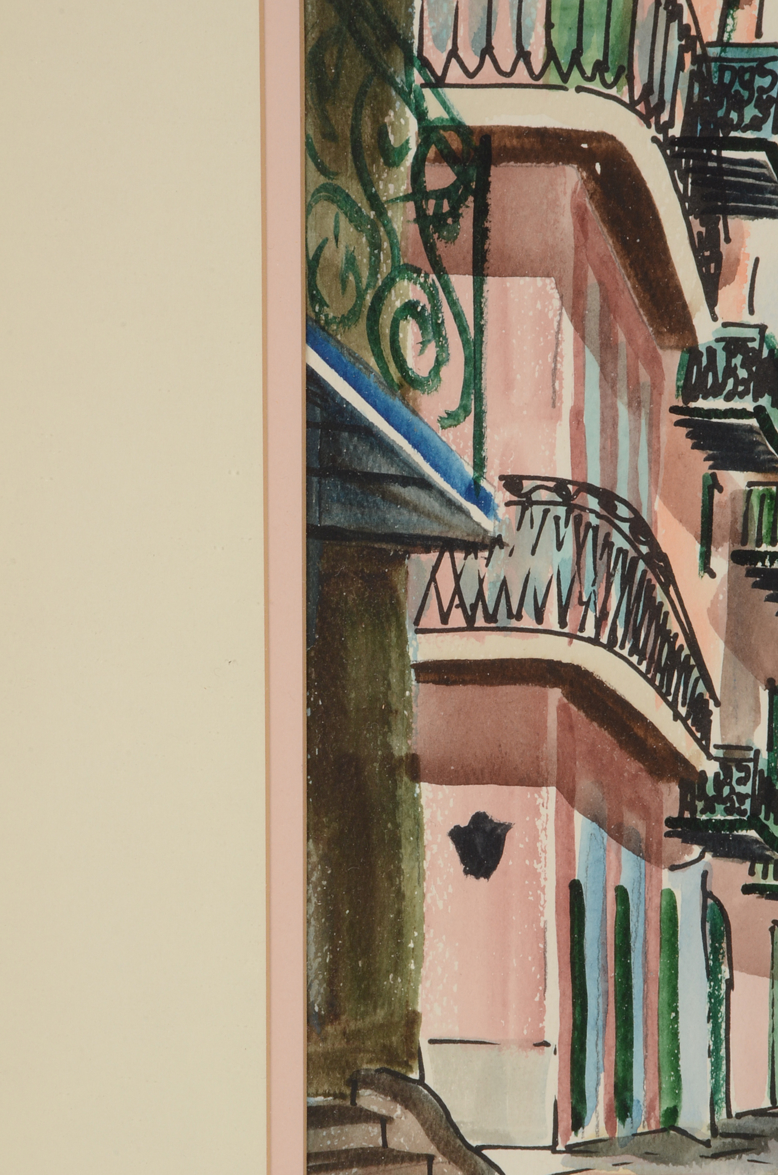 William Collins Original Watercolor Painting of New Orleans