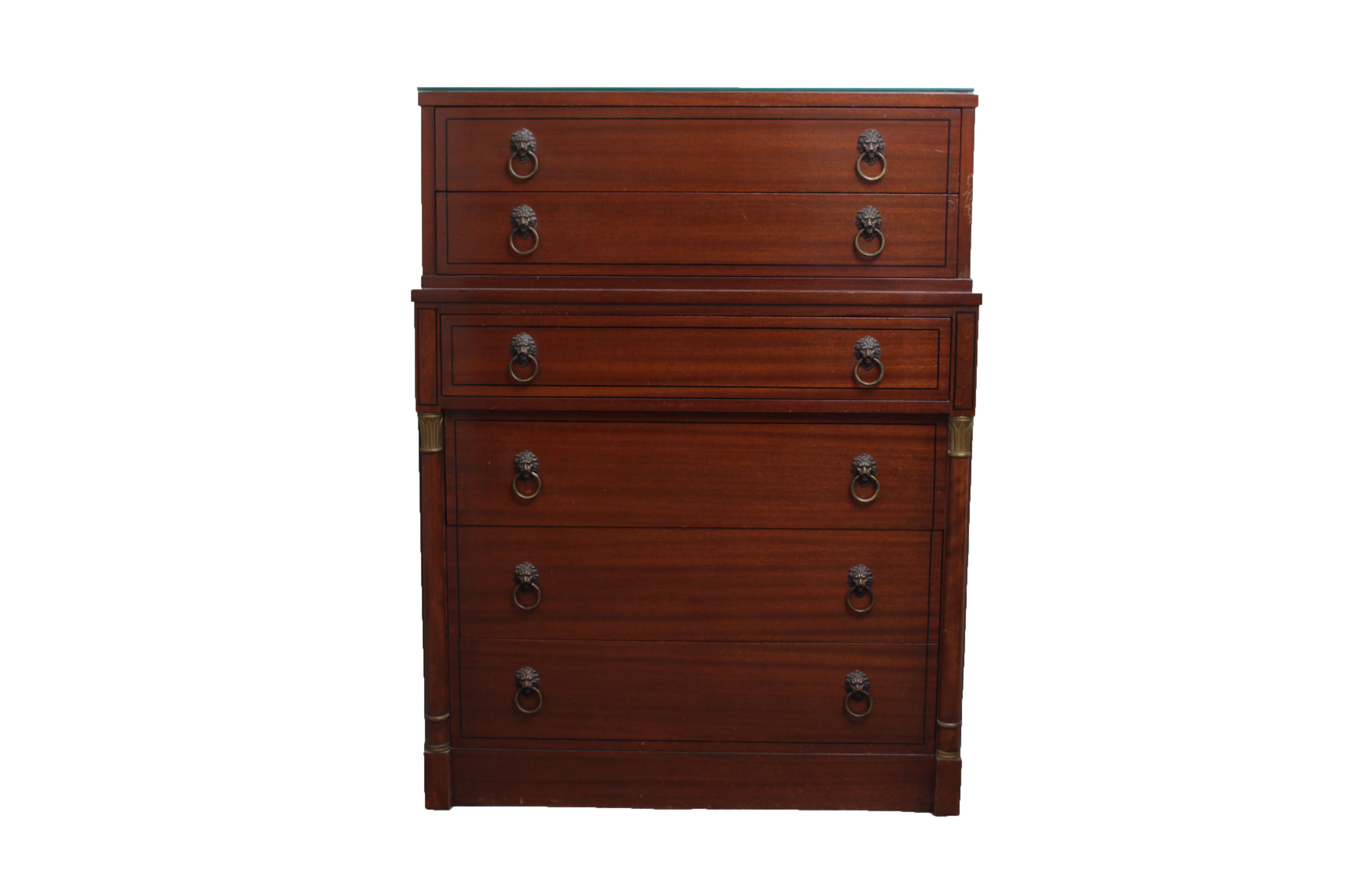 Vintage Bird's Eye Maple Wood Dresser by RWAY Furniture