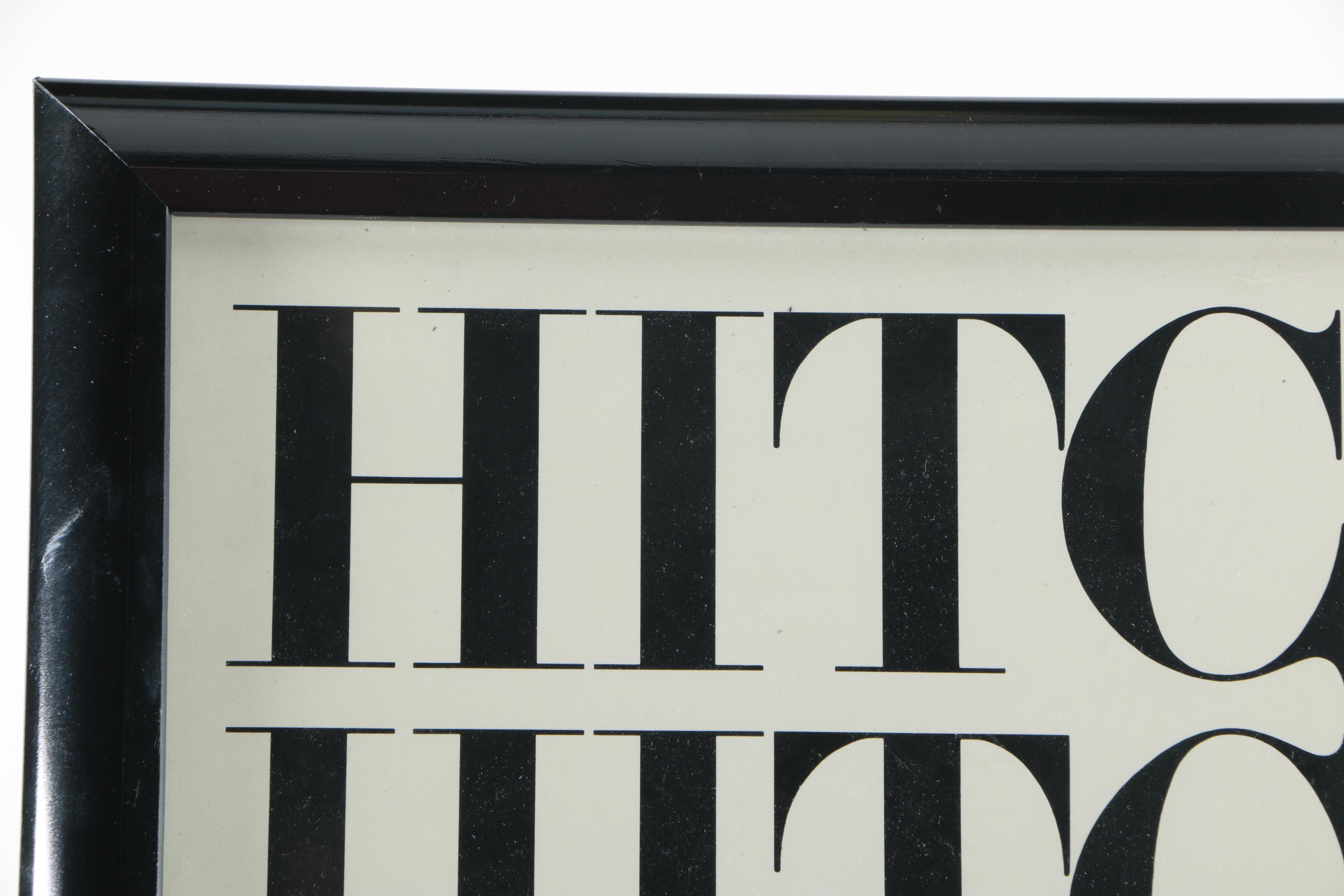 Lithograph Art Poster After Al Hirschfeld for "Hitchcock by Hitchcock"