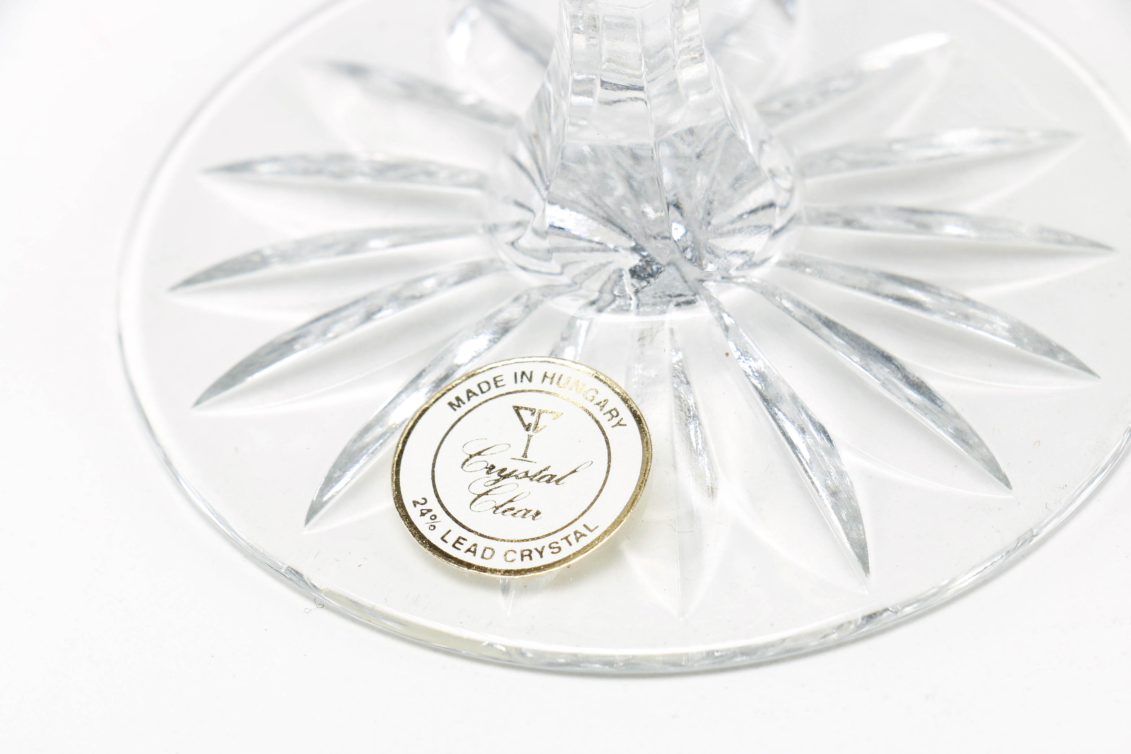 Hungarian Lead Crystal Wine Glasses