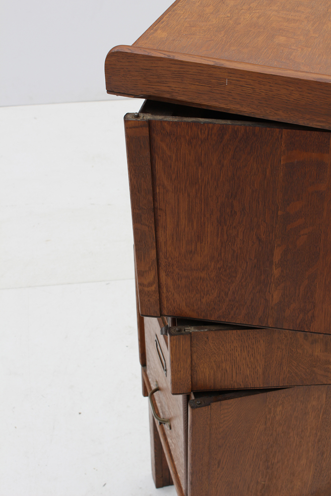 Vintage Stacking Oak File-on-Stand