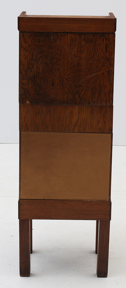 Vintage Stacking Oak File-on-Stand