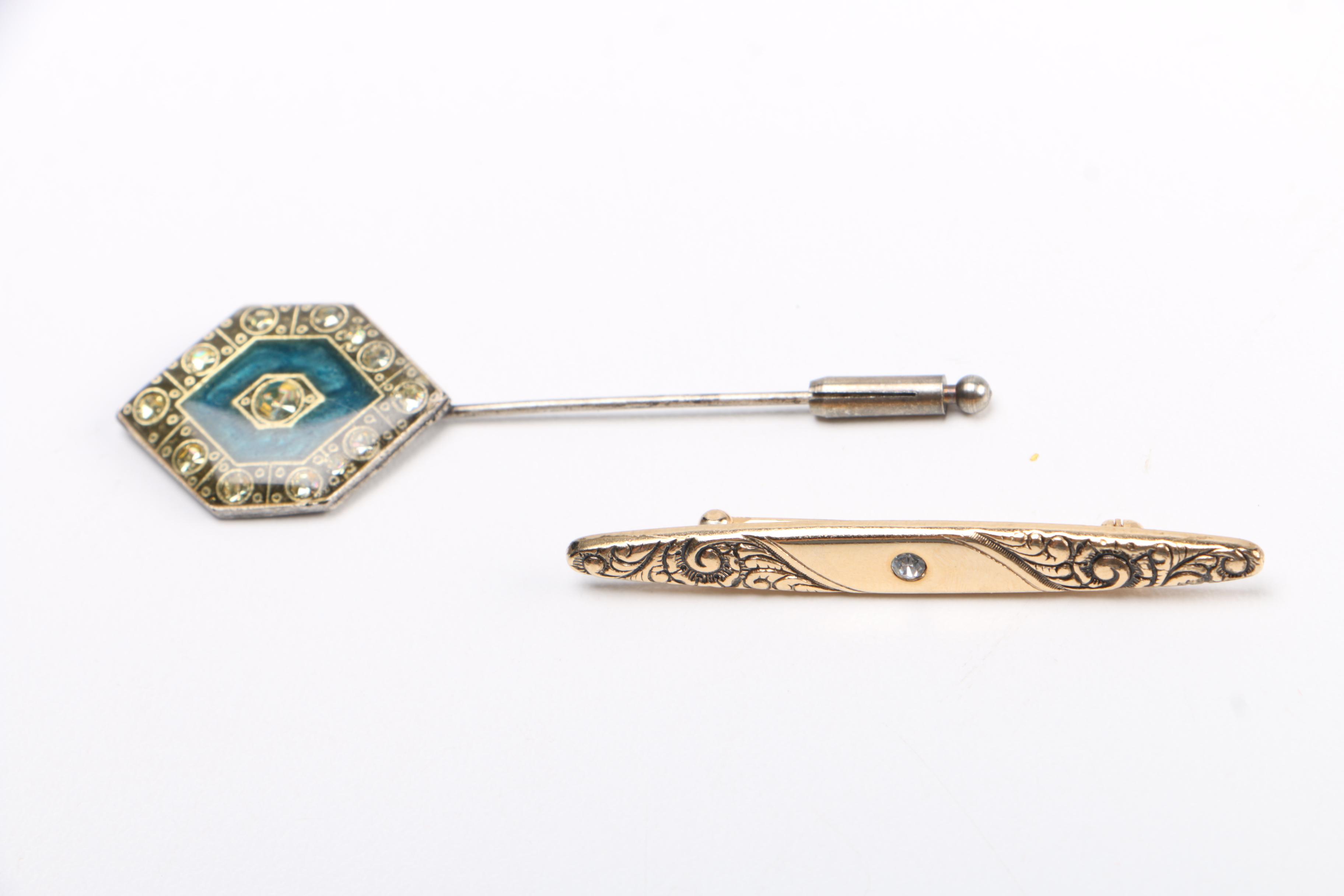 Selection of Costume Jewelry Including Amber Necklaces