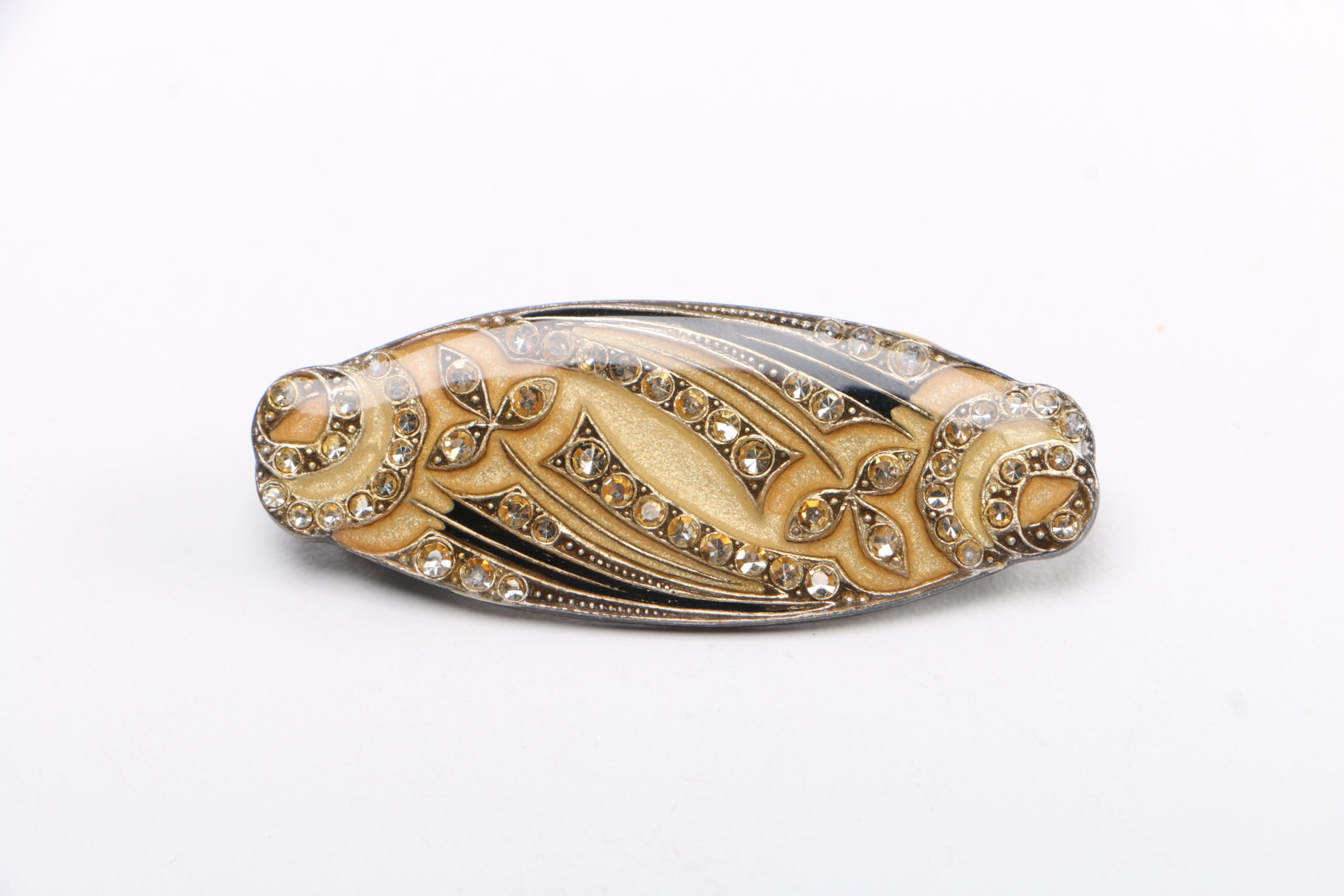 Selection of Costume Jewelry Including Amber Necklaces