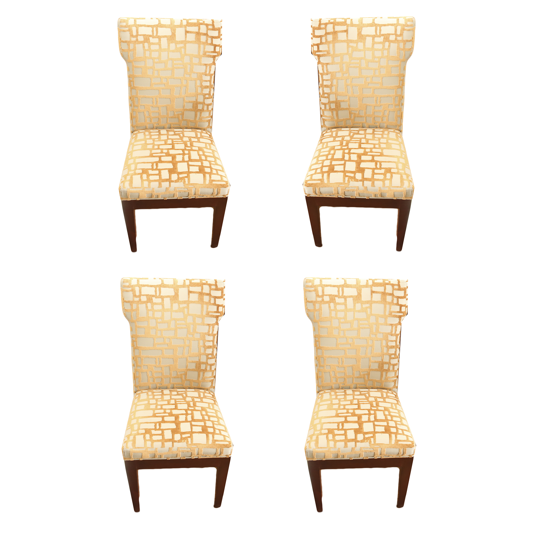 Set of Contemporary Dining Chairs by Charter Furniture Corporation