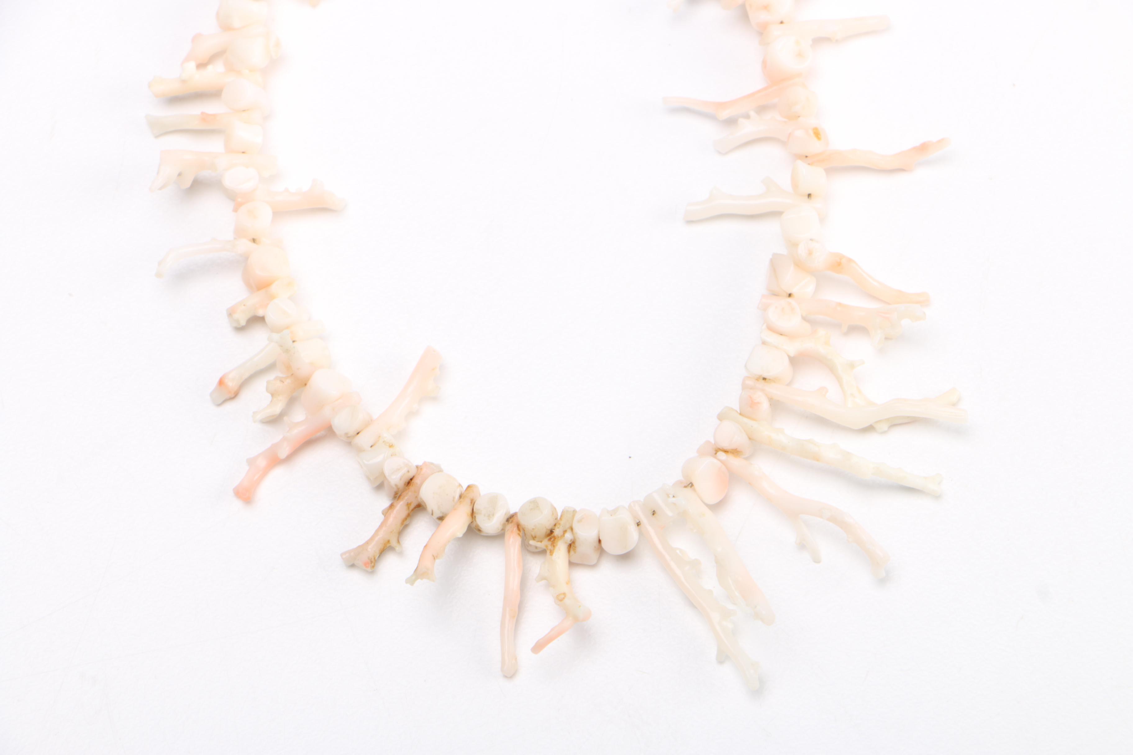 Sterling Silver Jewelry Assortment Including a Coral Necklace