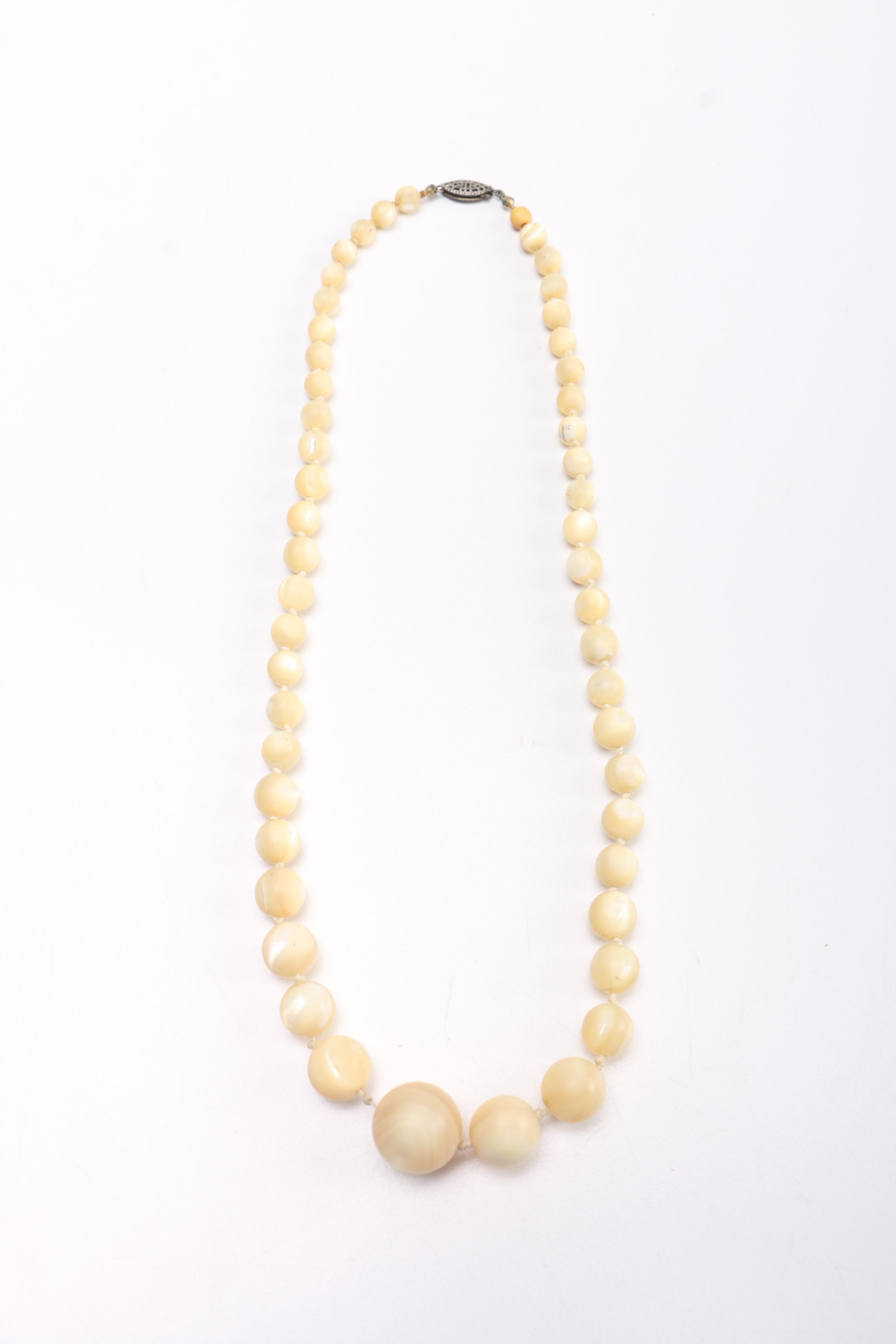 Sterling Silver Jewelry Assortment Including a Coral Necklace