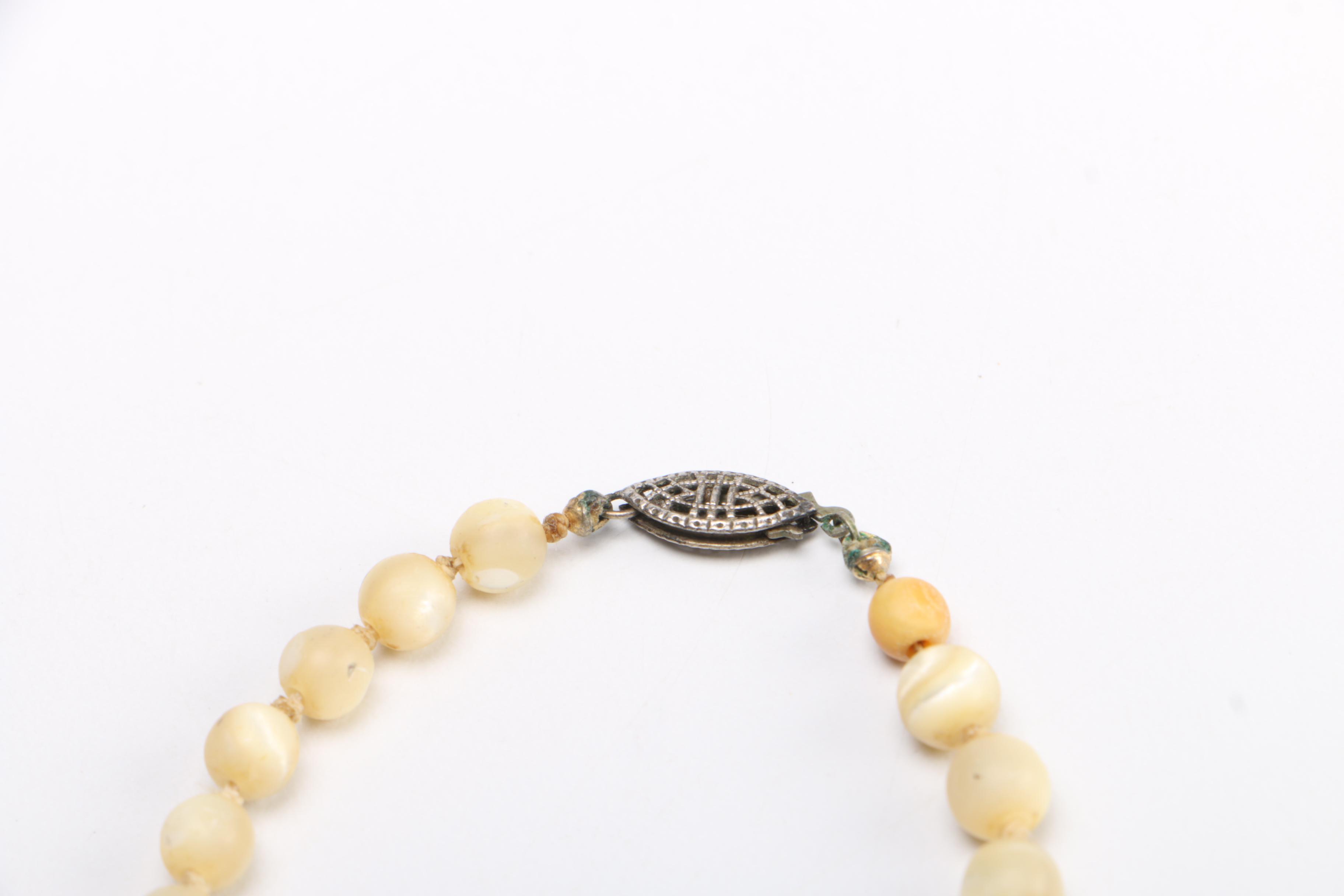 Sterling Silver Jewelry Assortment Including a Coral Necklace