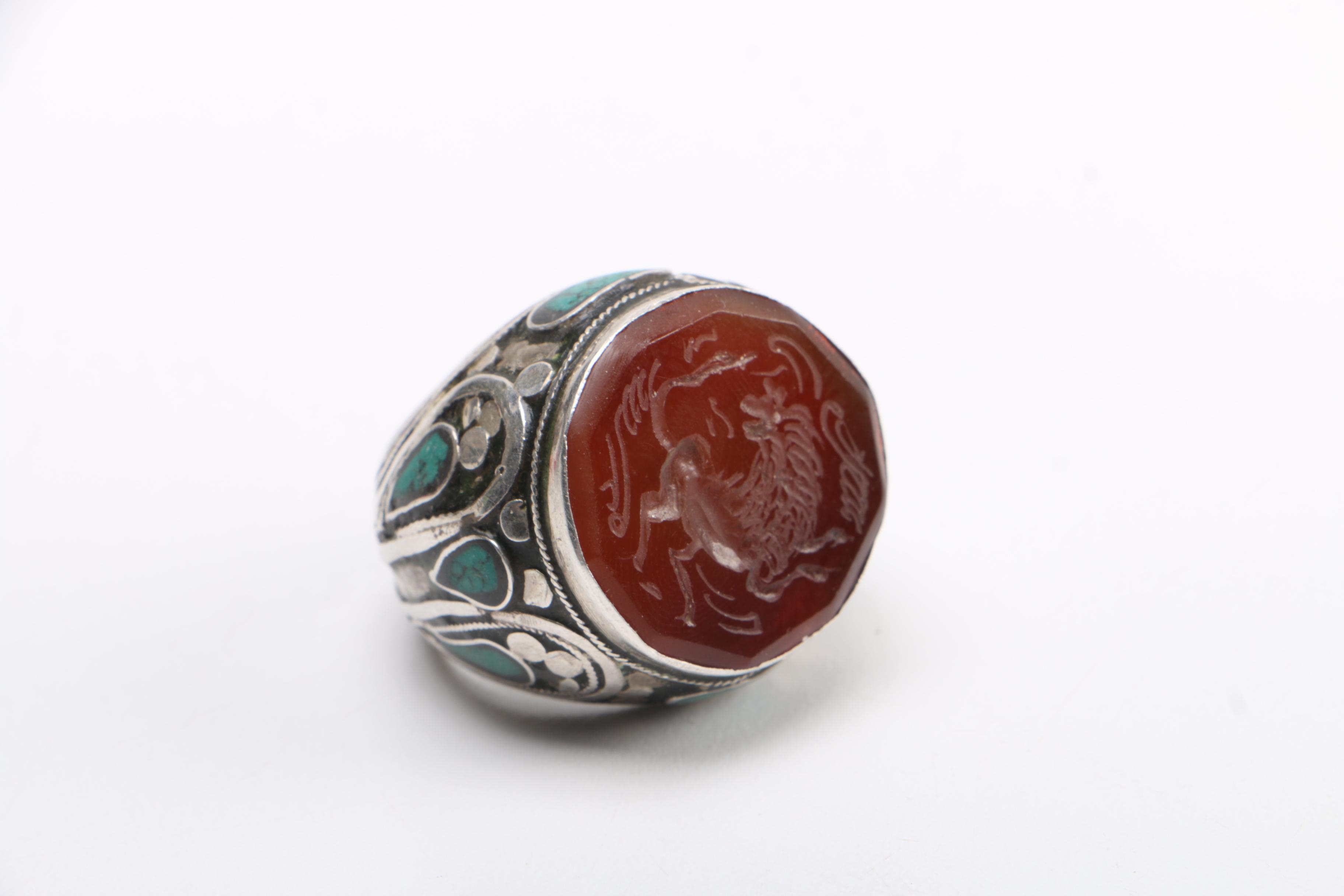 Sterling Silver Jewelry Assortment Including a Coral Necklace