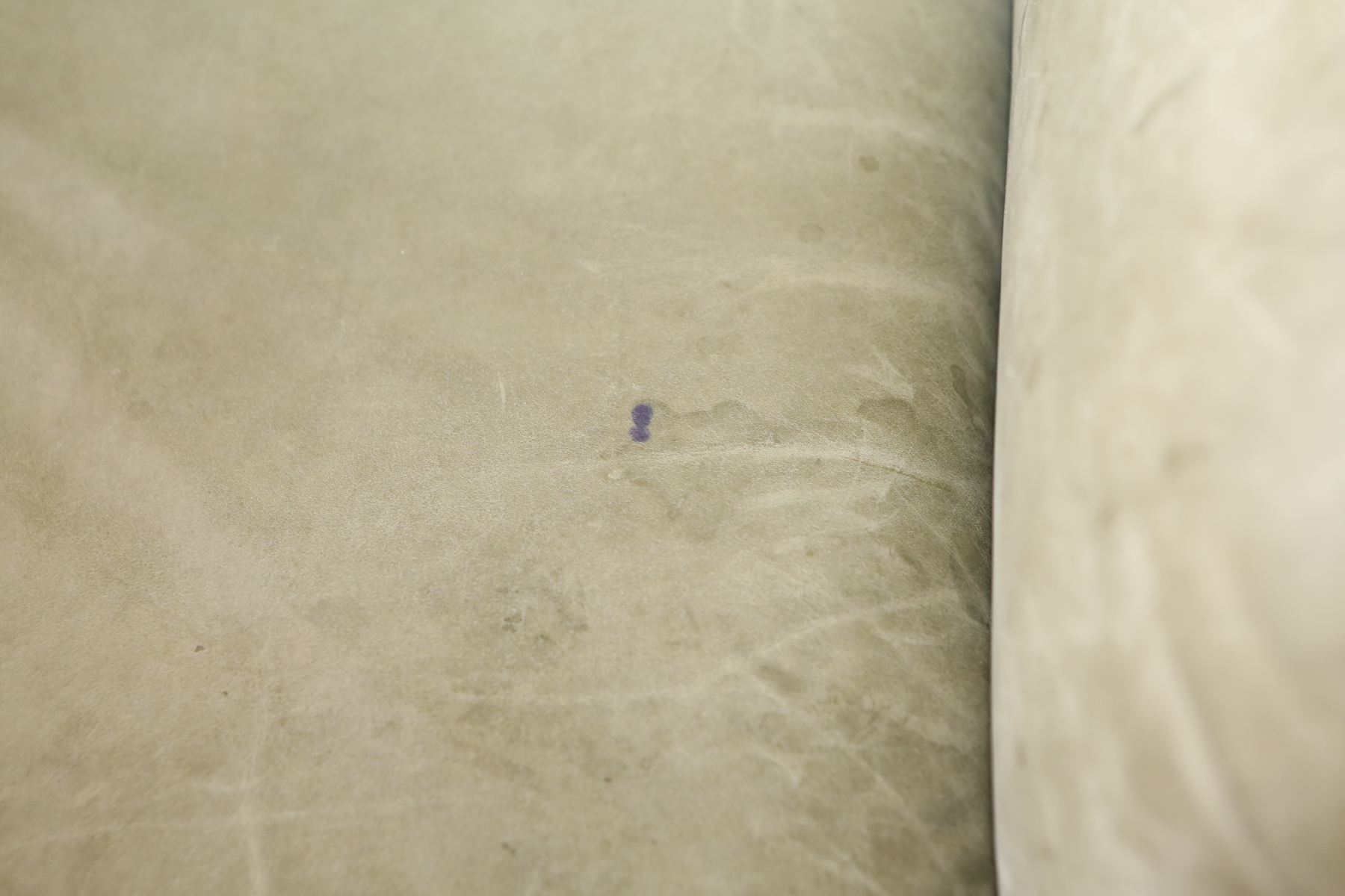 Olive Green Leather Club Chair by Kalmar Leather Company, Inc.