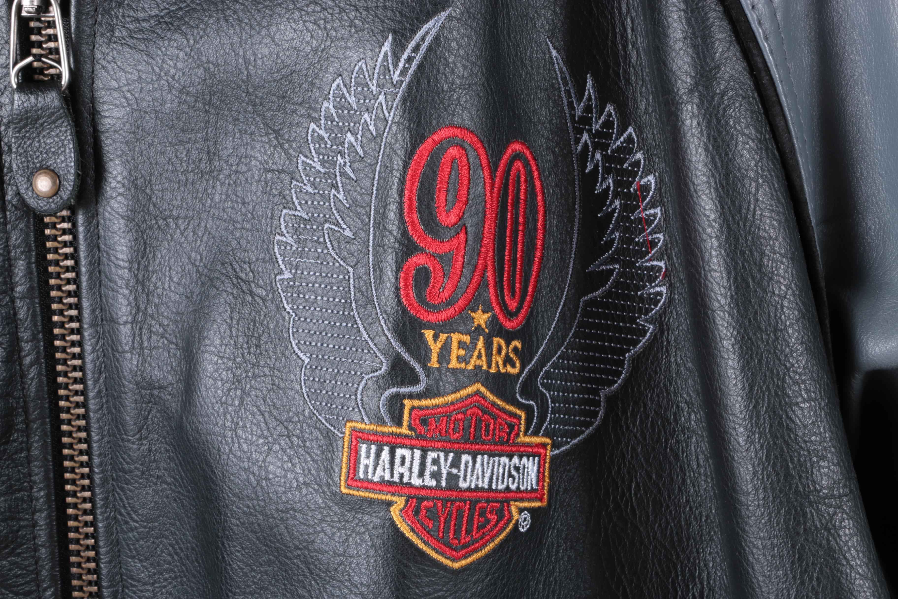 Harley Davidson Leather Jackets Including 90th Anniversary Jacket