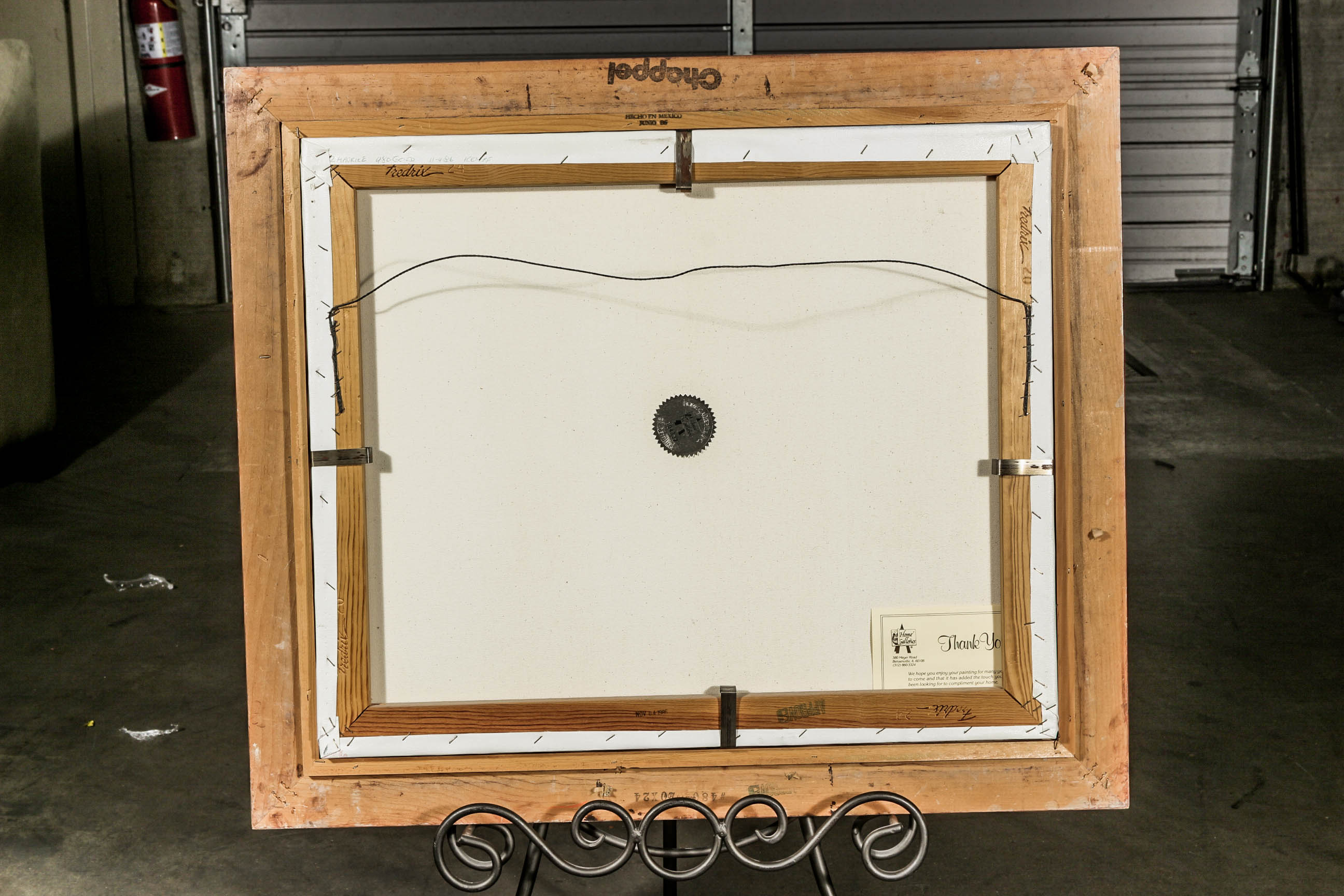 John Hanson Oil on Canvas Painting of a Parisian Scene